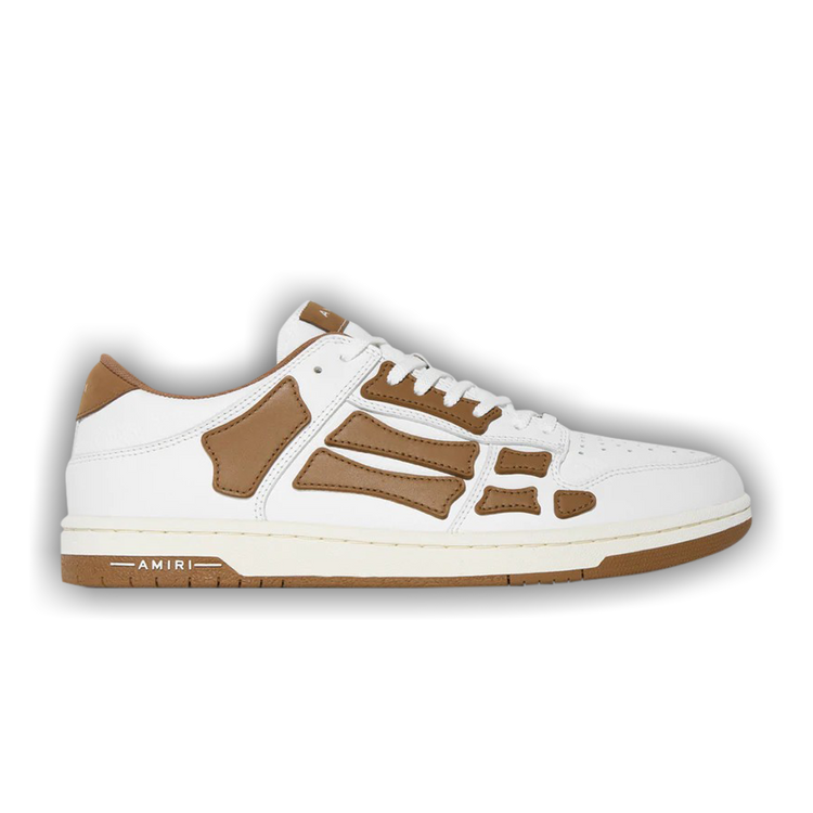Buy Amiri Skel Top Low 'White Brown' - MFS003 126 | GOAT