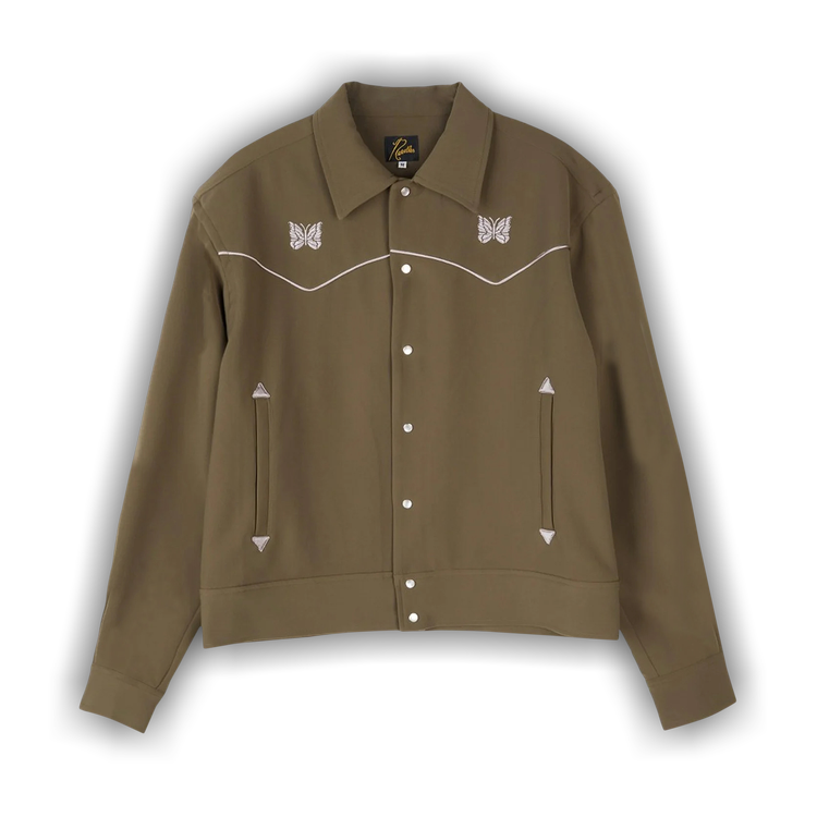 Buy Needles Piping Cowboy Jacket 'Olive' - JO169A OLIV | GOAT
