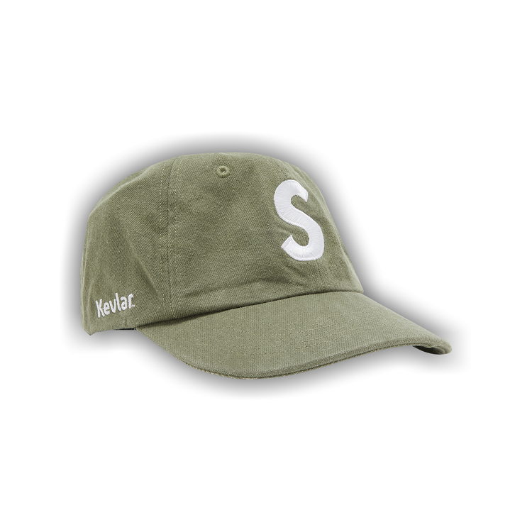 Buy Supreme x Kevlar Denim S Logo 6-Panel 'Olive' - SS22H38