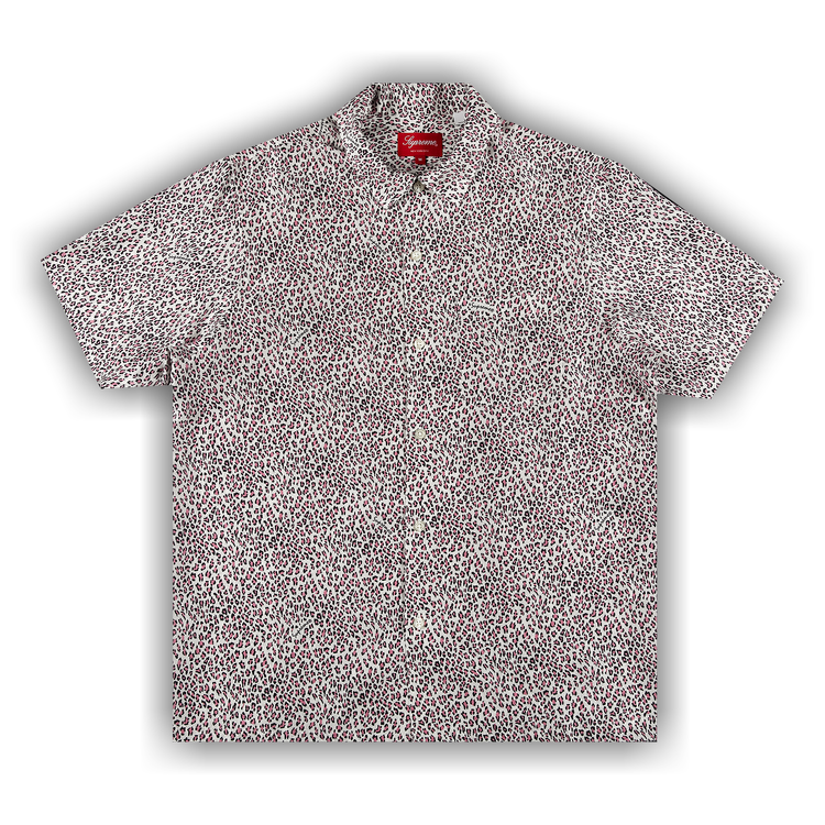 Buy Supreme Leopard Silk Short-Sleeve Shirt 'Pink' - SS22S37