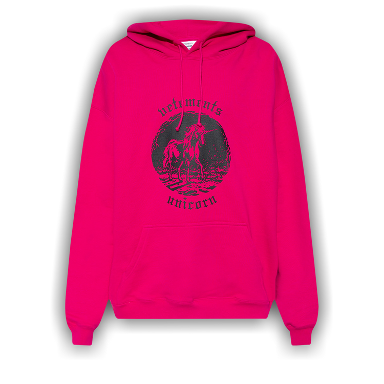 Vetements pink unicorn hoodie online