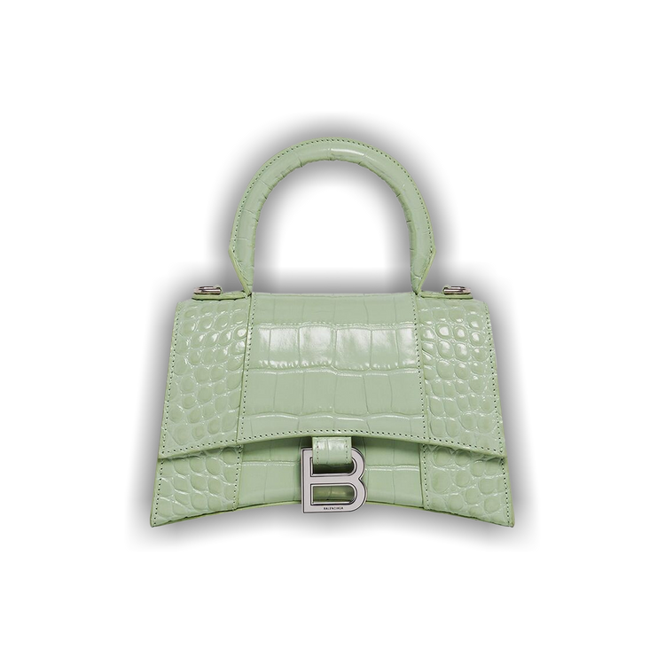 Buy Balenciaga Hourglass XS Handbag 'Light Green' - 592833