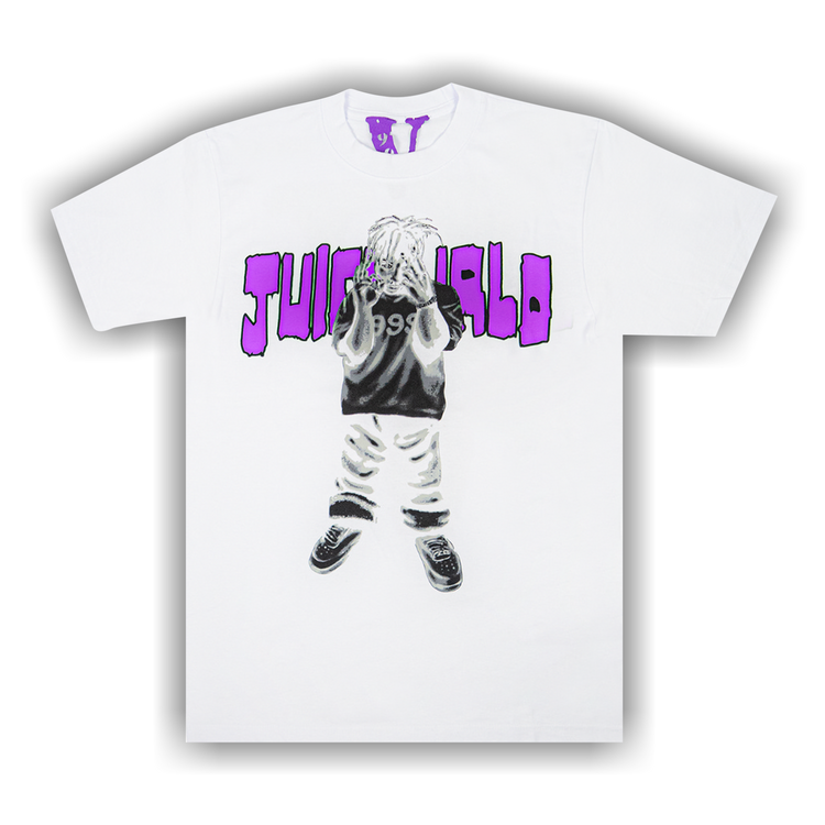 Buy Vlone x Juice WRLD Man Of The Year T-Shirt 'White/Purple
