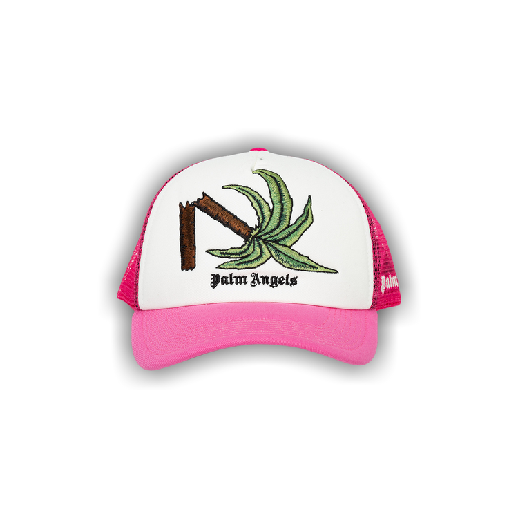 Buy Palm Angels Broken Palm Trucker Hat 'Pink/Green