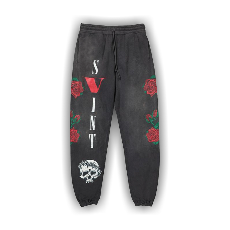 Buy SAINT Mxxxxxx x Vlone Sweatpant 'Black' - SM S22 0000 072 BLAC