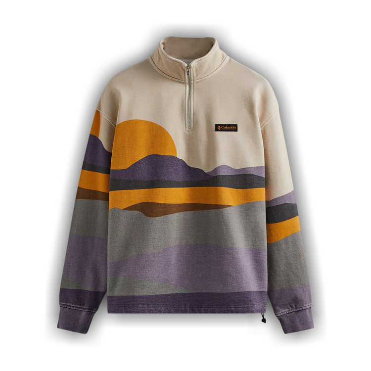 Buy Kith For Columbia Quarter Zip 'Cyber Purple' - KHM030463