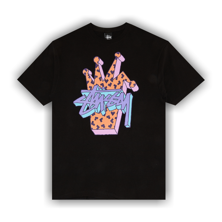 Buy Stussy 3D Crown Tee 'Black' - 0535 1000001033CT BLAC | GOAT