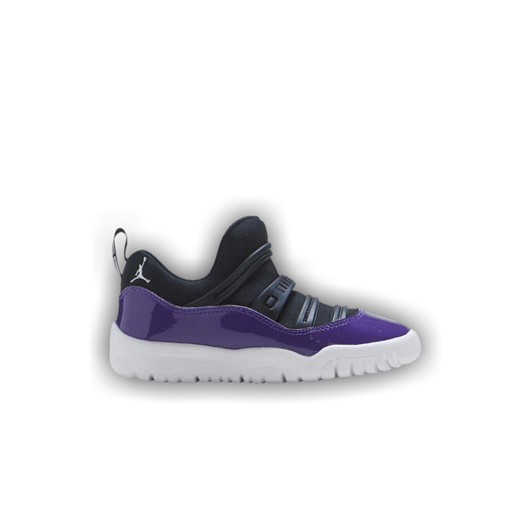 Jordan 11 purple and black hot sale