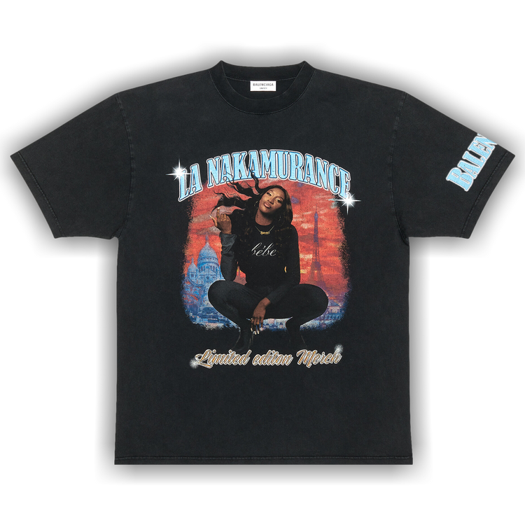 Buy Balenciaga Music Aya Nakamura Merch T-Shirt 'Black Buy Balenciaga Music Aya Nakamura Merch T-Shirt 'Black