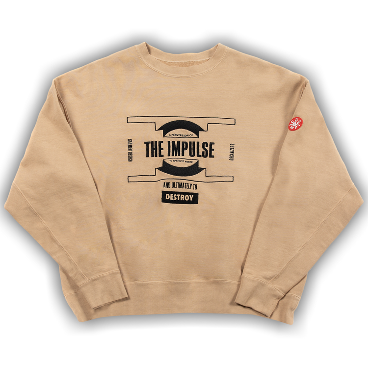 【2024春夏新色】 CES21CS10 - 'Beige' Crewneck Impulse Overdye Empt Cav Buy BEIG GOAT | トップス