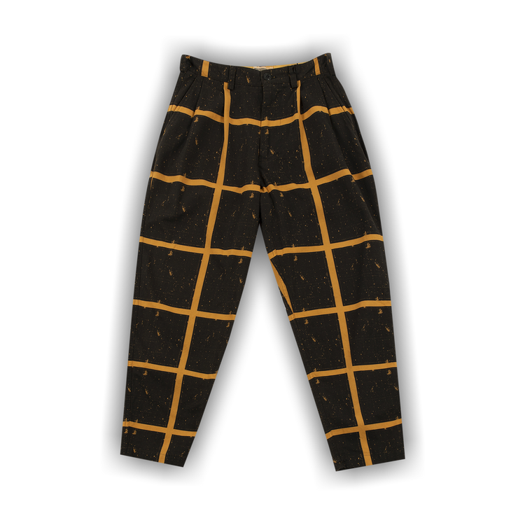 Buy Cav Empt Overdye Grid Wide Chinos 'Black' - CES19PT14