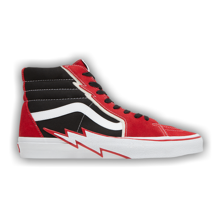 Lightning bolt vans shop red