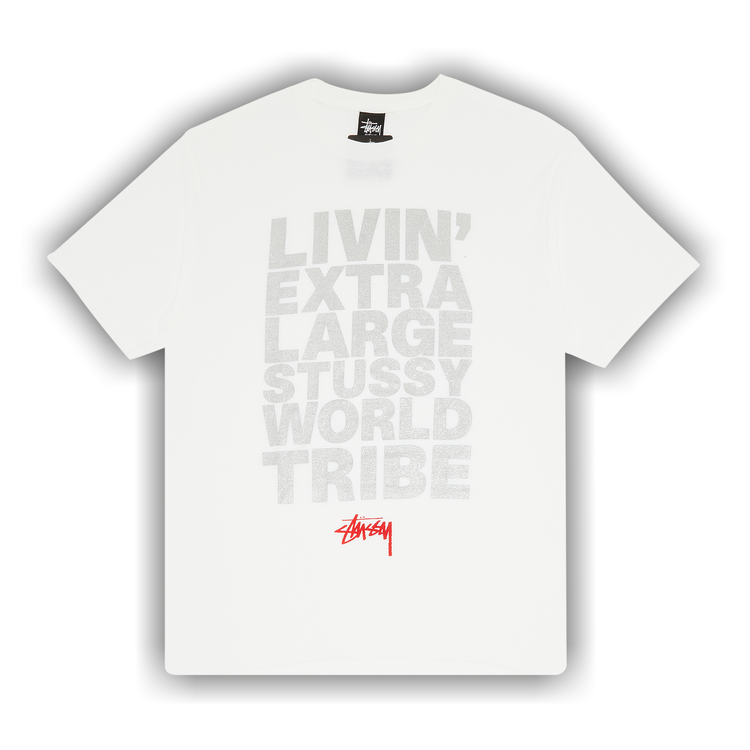 Buy Stussy Livin' XL Block Tee 'White' - 1902957 WHIT | GOAT
