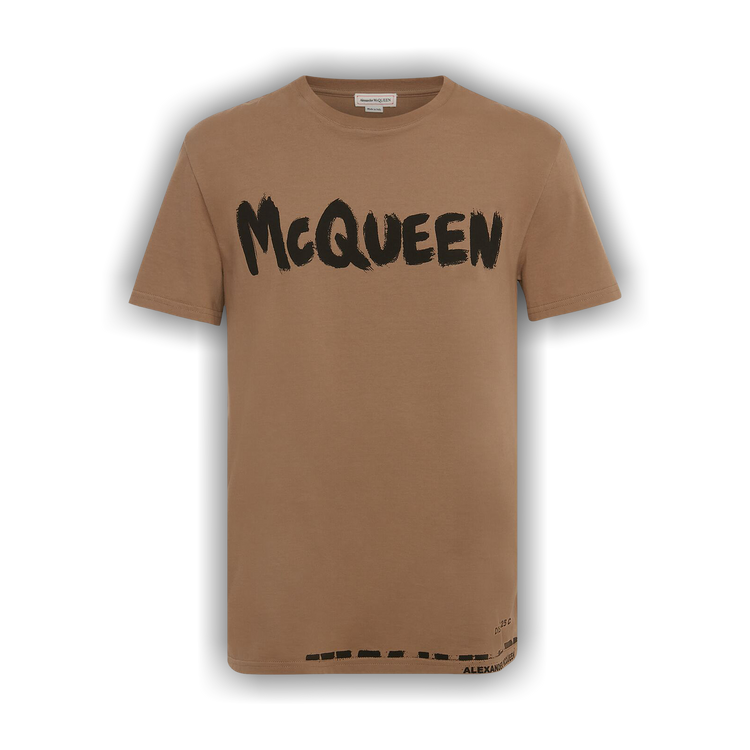 【ALEXANDER MCQUEEN】Graffiti Logo T-shirt/622104 QTZ57 0901 KNXT - Alexander McQueen McQueen Graffiti T-Shirt