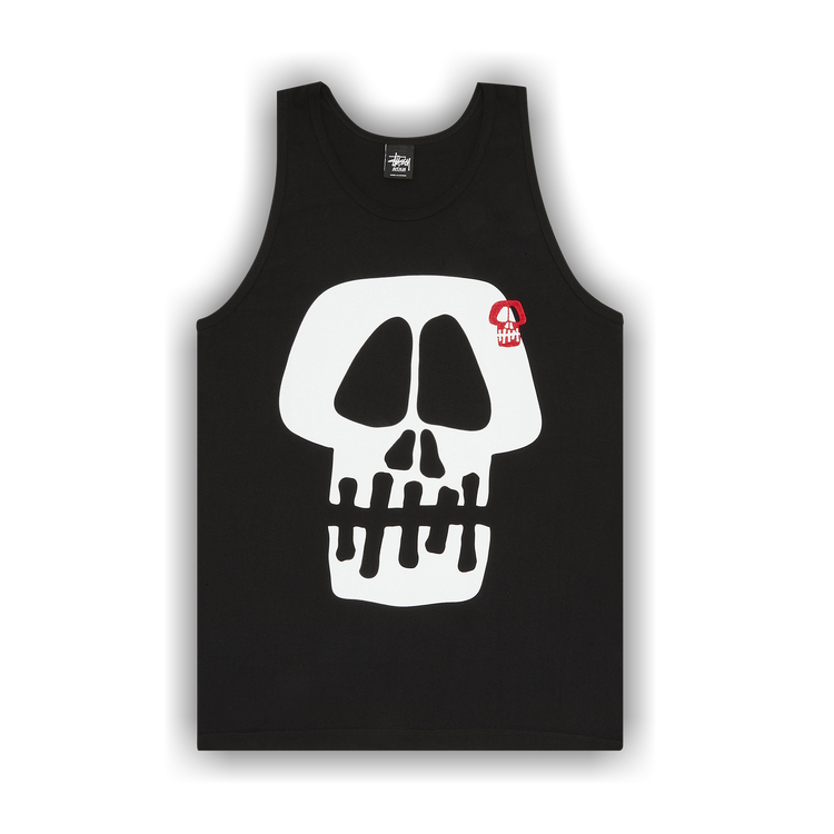 Buy Stussy Jumbo Skull Tank Top 'Black' - 1933024 BLAC | GOAT