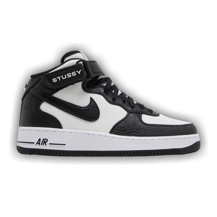 Buy Stussy x Air Force 1 Mid 'Black White' - DJ7840 002 | GOAT