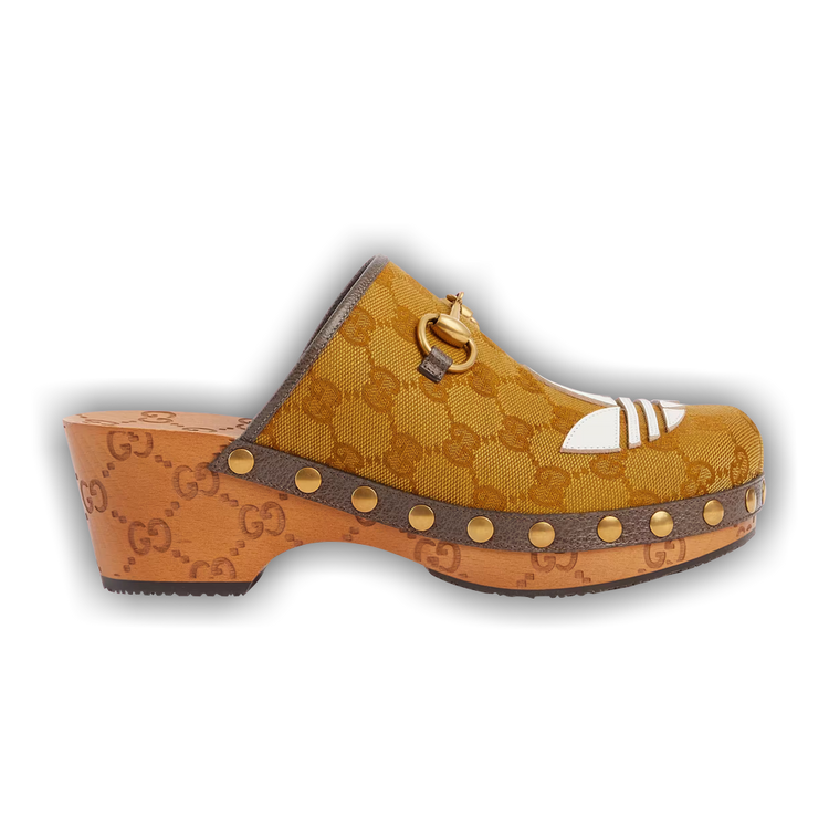 新品 Gucci x Adidas Women’s Horsebit clog NEW GUCCI x ADIDAS™ WOMEN'S LEATHER HORSEBIT CLOG GUCCI 37.5