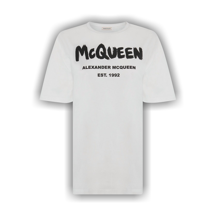 Buy Alexander McQueen Graffiti T-Shirt 'White' - 659729