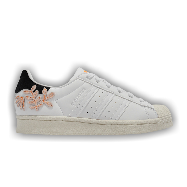 Buy Wmns Superstar Floral Patches White Flash Orange GZ0864 GOAT