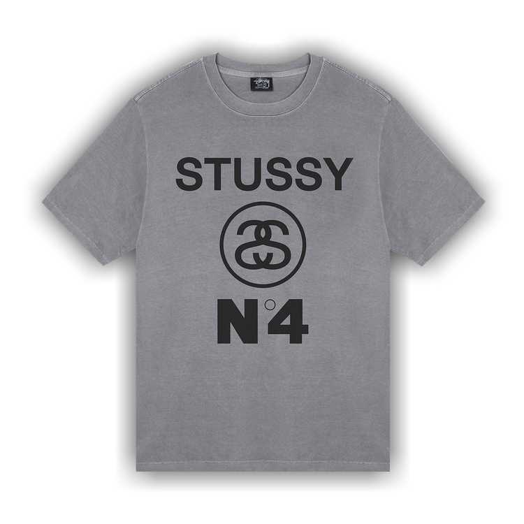 Buy Stussy No.4 Pigment Dyed Tee 'Grey' - 1904804 GREY | GOAT