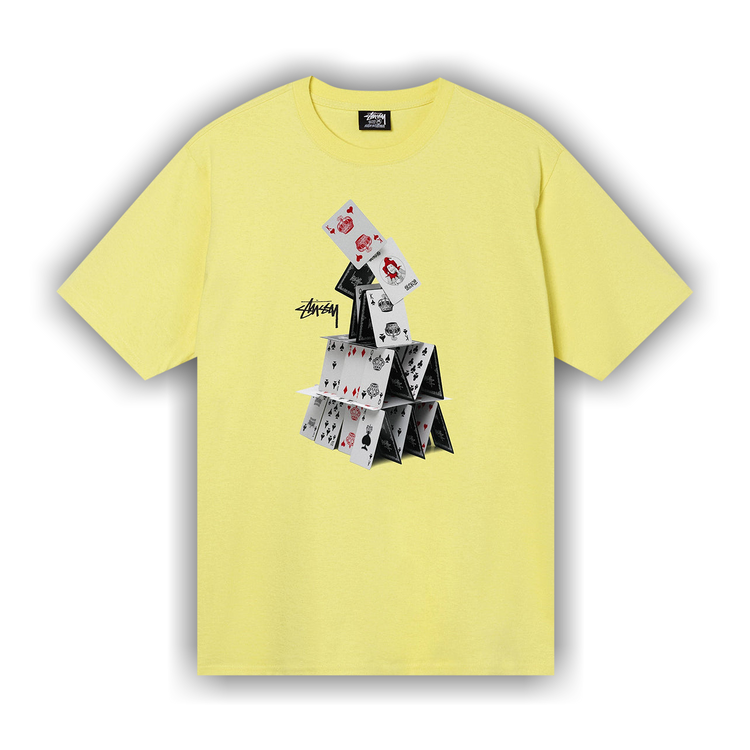 Buy Stussy House Of Cards Tee 'Yellow' - 1904791 YELL | GOAT