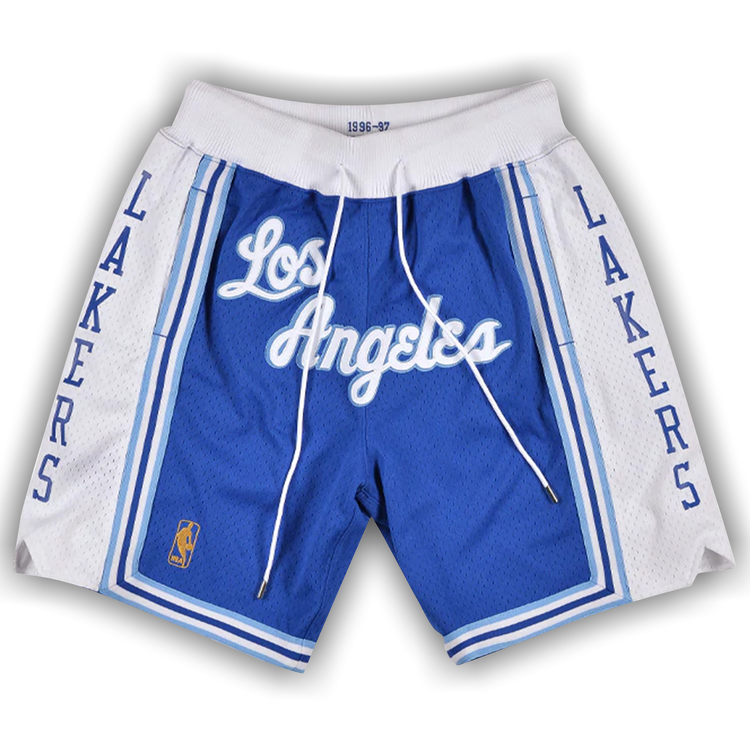 Buy Just Don Ninety Six Lakers 1996 97 Shorts White Blue