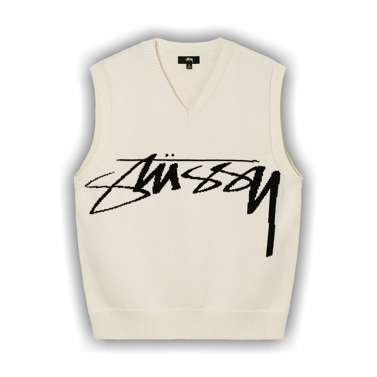 Buy Stussy Sweater Vest 'Natural' - 117132 NATU | GOAT