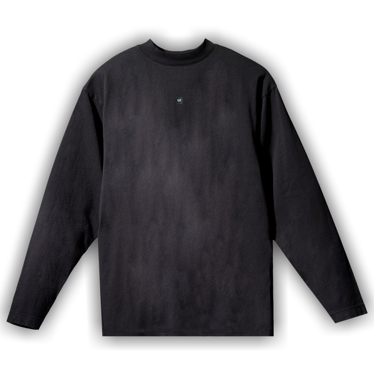 Buy Yeezy Gap Engineered by Balenciaga Logo Long-Sleeve Tee 'Black' -  4714530020000 | GOAT