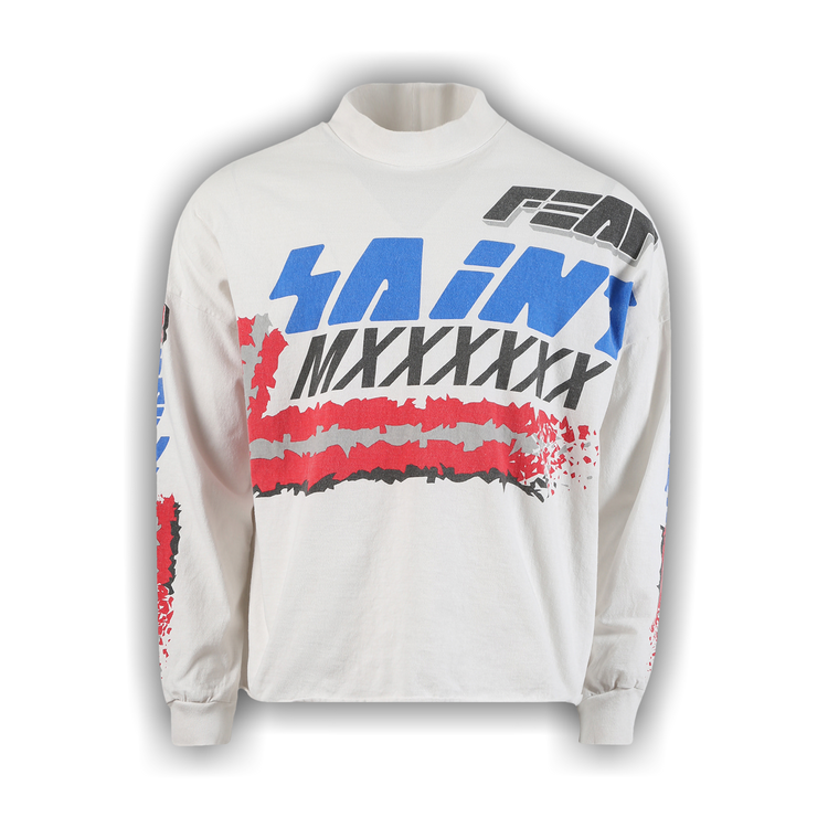 SAINT MXXXXXX LS TEE MOTO / WHITE