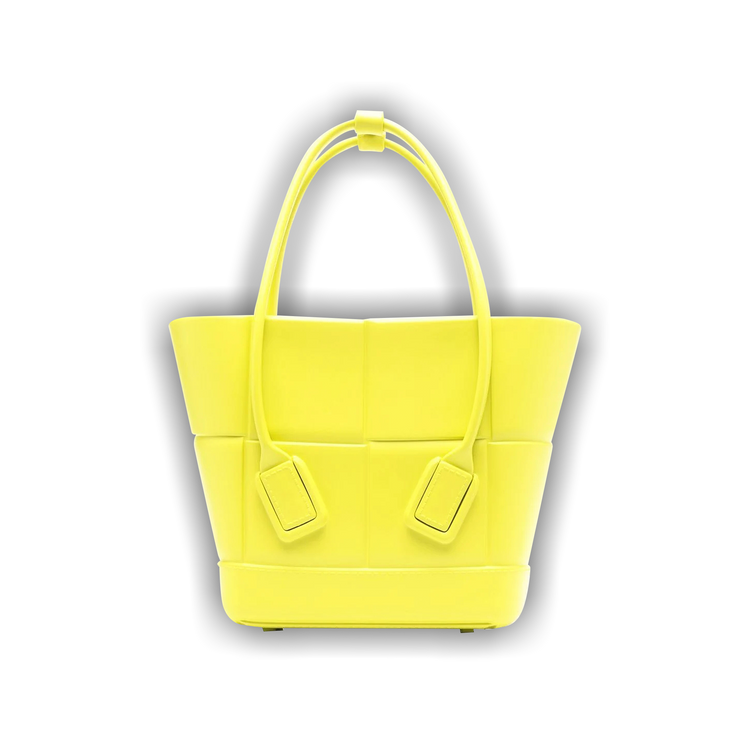 ★TOUT Y EST★ Arco Tote Bag Kiwi 691194V14I03516 691194V14I Bottega Veneta Mini Arco Shopping Tote Bag in Kiwi & Silver