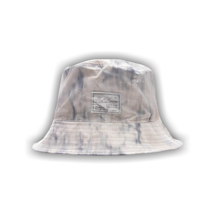Buy Raf Simons Reversible Bucket Hat With Woven Label 'Light Grey