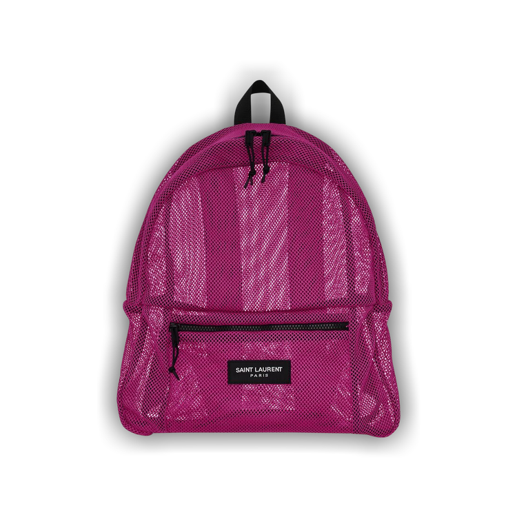 Buy Saint Laurent Nylon Mesh Backpack 'Fuchsia Couture' - 671634 