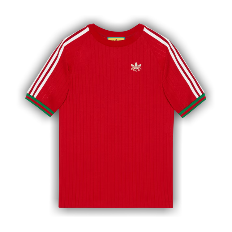 adidas x Gucci Jersey T-Shirt 'Red' | GOAT