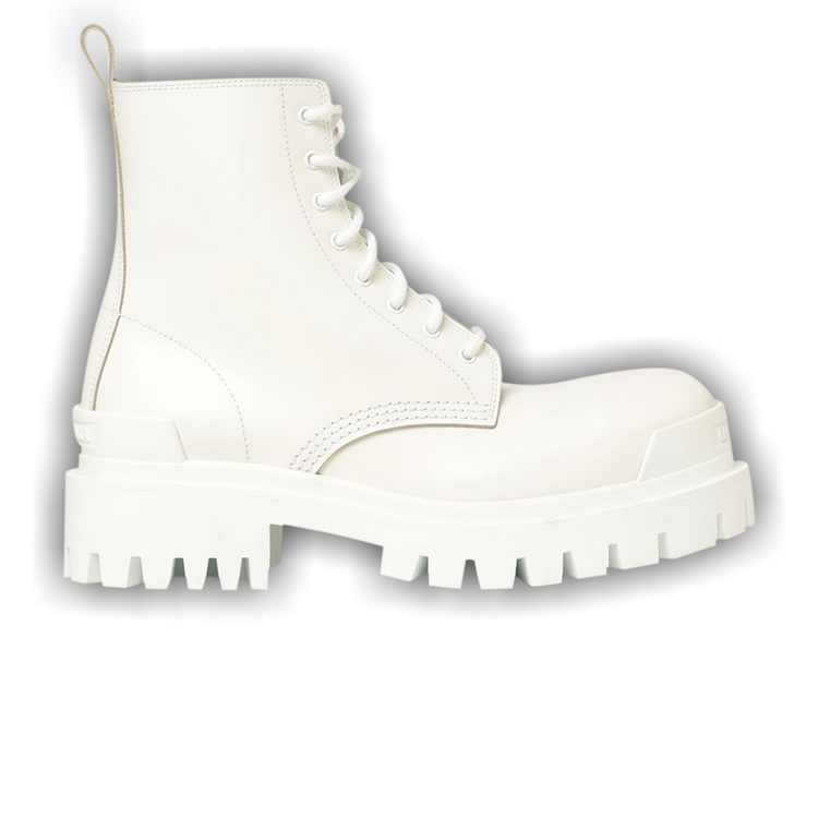 Buy Balenciaga Wmns Strike Lace-Up Boot 'White' - 590974 WA967