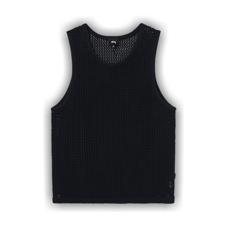 Buy Stussy O'Dyed Mesh Tank 'Black' - 117126 BLAC | GOAT