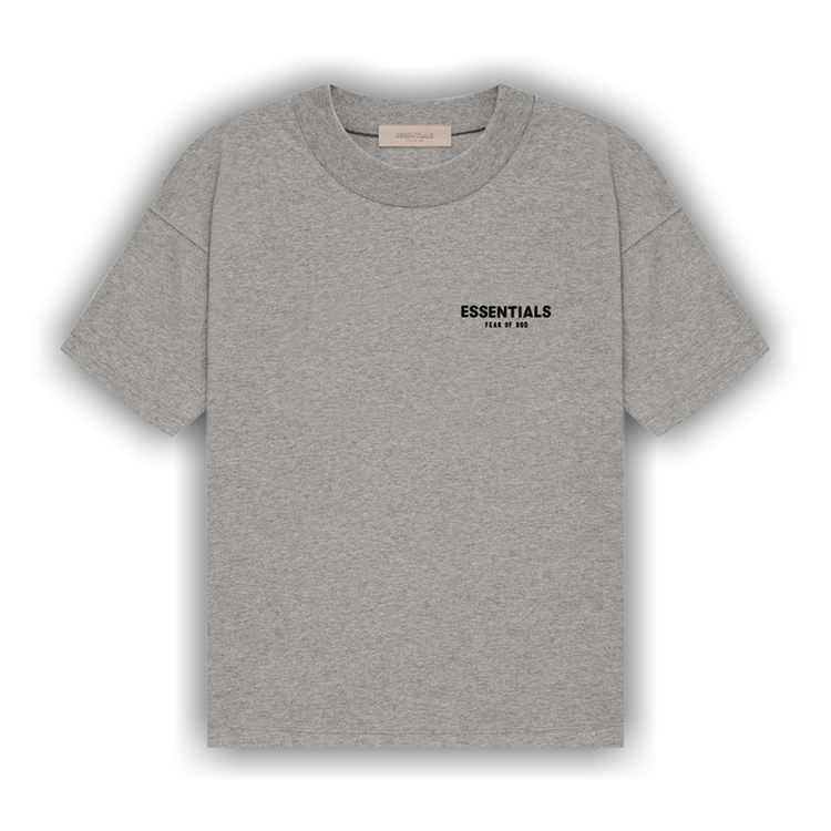 新作 FEAR OF GOD ESSENTIALS フロントロゴ Tシャツ OATMEAL Fear of God Essentials Light Oatmeal T-Shirt | PacSun