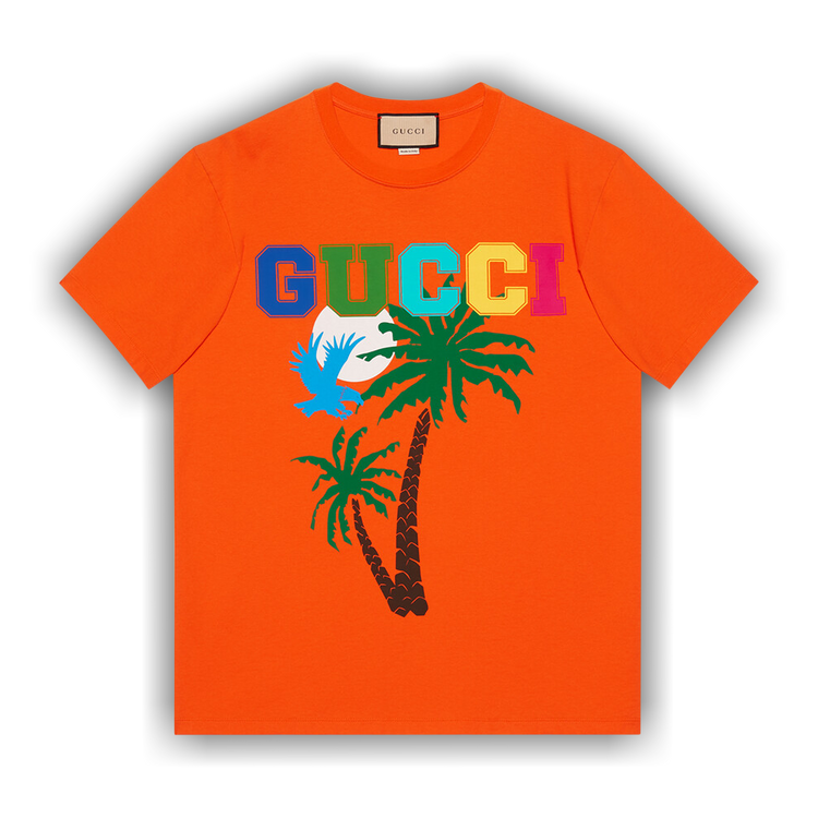 GUCCI ラグラン タイガープリントTシャツ オレンジ 992948_00.png.png