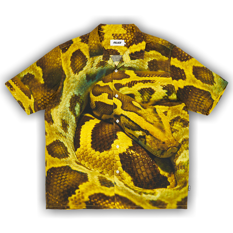 Palace Snake Shirt Yellow (Summer 2022) Size Medium XL AOP Allover Print  Skate