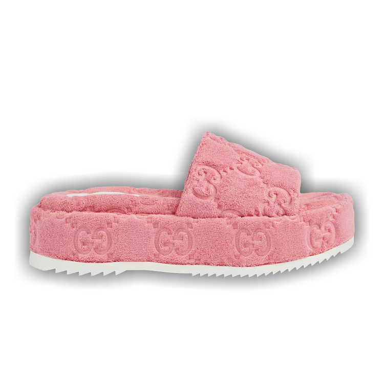 HOT! Gucci GG Marmont Leather Platform Wedge Sandals Sz EU 40/8.5-9 US Wild  Rose