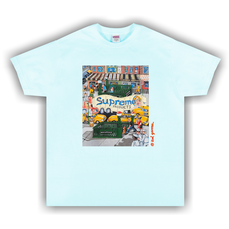 Size xl Supreme Manhattan Tee 'Pale Blue'