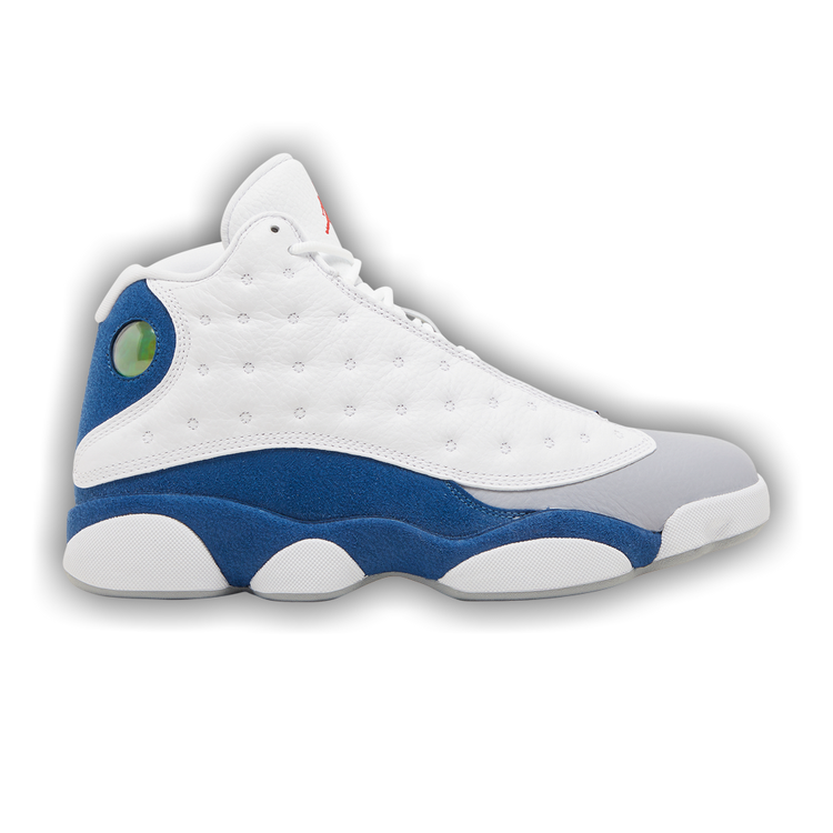 Jordan 13 white blue top
