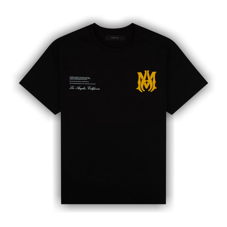 【関税&送料込】Amiri Amiri Stencil Print T-Shirt AMIRI graphic-print t-shirt | Black | FARFETCH