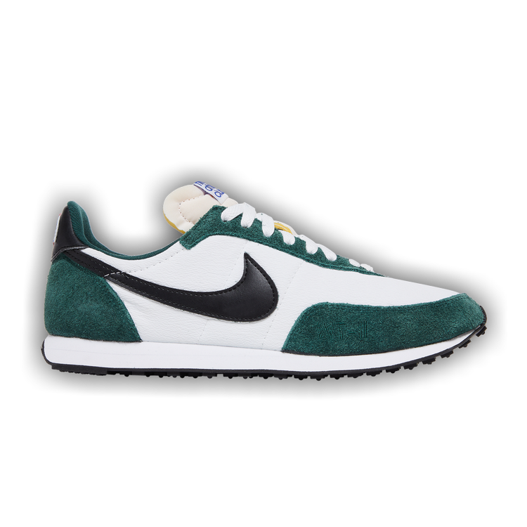 Nike Sportswear WAFFLE TRAINER - Trainers - white/black/pro green