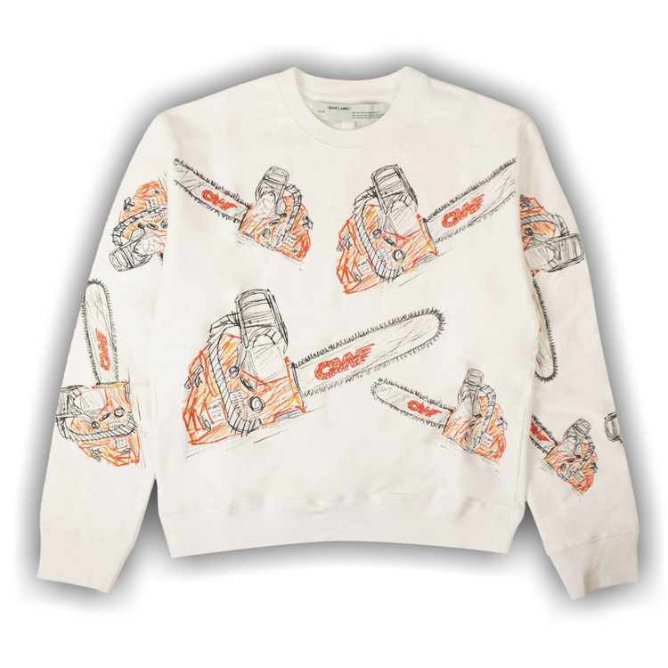 Off white chainsaw sweatshirt 2025