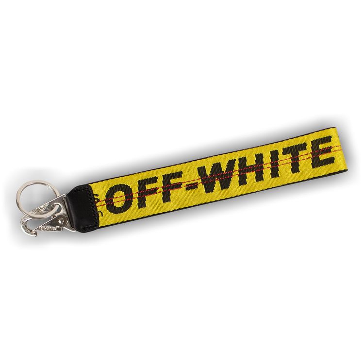 Buy Off-White Industrial Logo Keychain 'Yellow