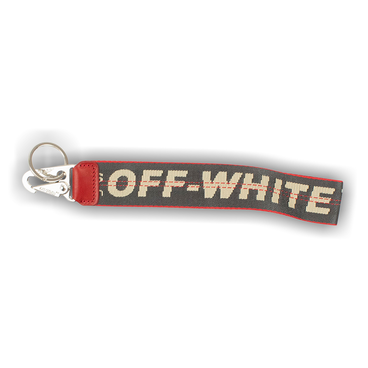 新品  Off-White SEASONAL LOGO KEY HOLDER Seasonal Logo Key Holder - Medium Grey – Feature