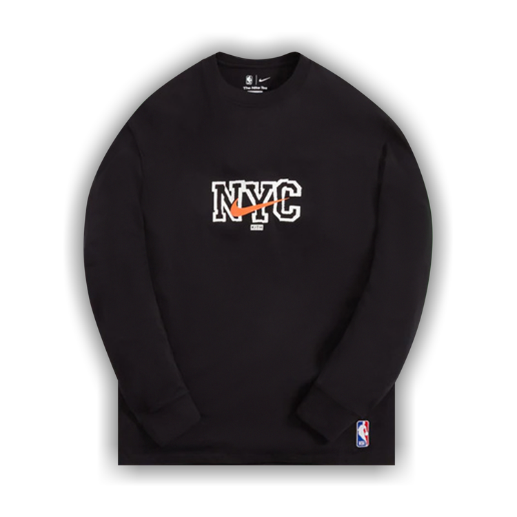Buy Kith u0026 Nike For New York Knicks Long-Sleeve Tee 'Black' - DA1634 010 |  GOAT