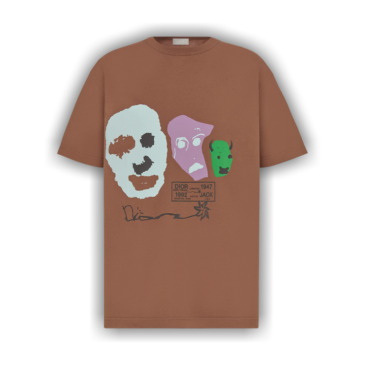 Buy Dior x Cactus Jack Oversized T-Shirt 'Coffee Brown