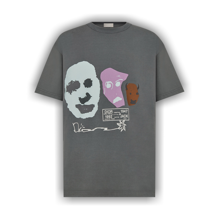 Buy Dior x Cactus Jack Oversized T-Shirt 'Grey Buy Dior x Cactus Jack Oversized T-Shirt 'Grey