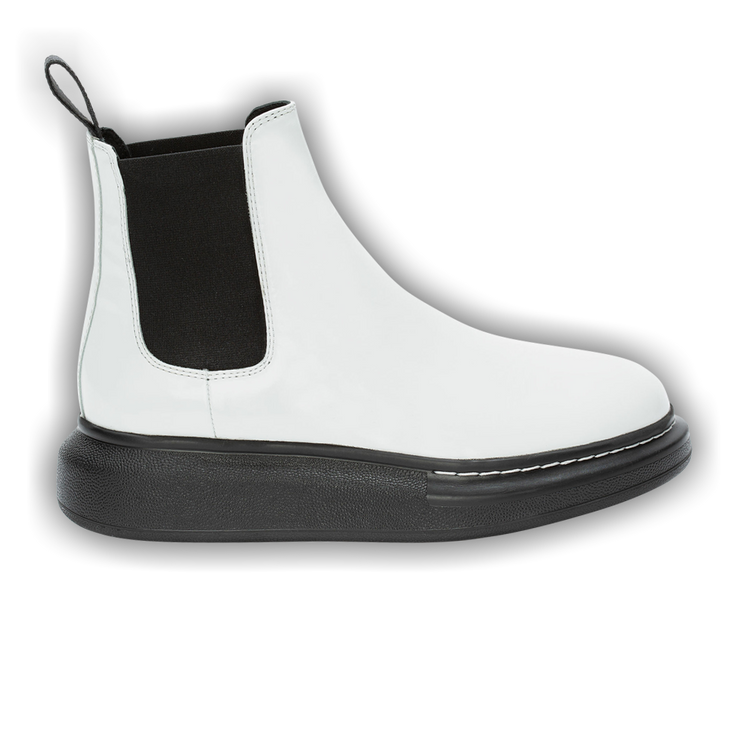 Leather boots Alexander McQueen White size 42 EU in Leather